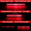 1PCS 15 LED Universal Trailer Light Bar 12-24V Brake Light with Sequential Flow Signal Turn Signal Lights for Truck Pickup Boat