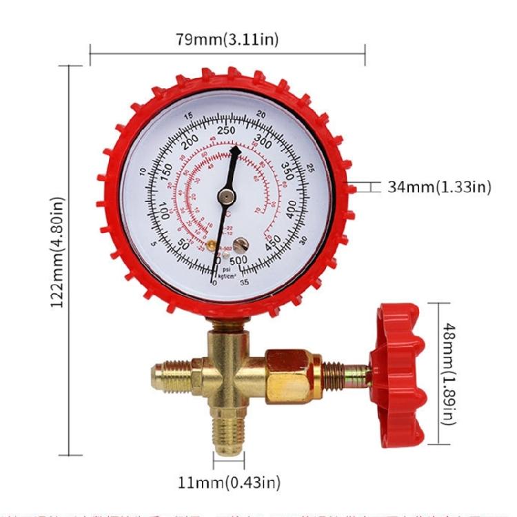 Essential Tool Lightweight Pressure Gauge for Cooling Maintenance for R22/R134