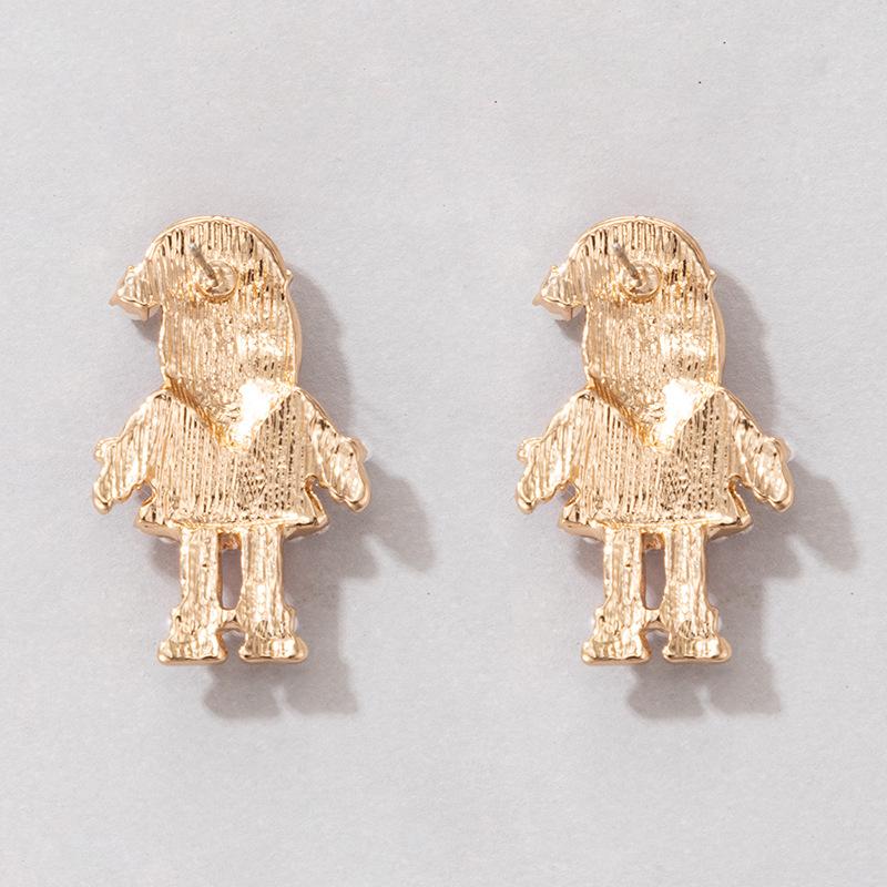Cute Santa Claus Stud Earrings for Women Delicate Imitation Pearl Christmas Earrings New Year Party Jewelry Christmas Gift