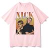 Rock Band Backstreet Boys Nick Carter Nadruk Koszulka Męska Vintage Koszulki Unisex Bawełniane Koszulki Unisex Wounisexs Hip Hop Oversize Koszulka