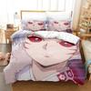 New Fashion Inuyasha Bedding Set Single Twin Full Queen King Size Bed Set Adult Kid Bedroom 3D Anime bed sheets and pillowcases