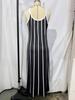 2025 European and American Summer Striped Women's Sling Dress