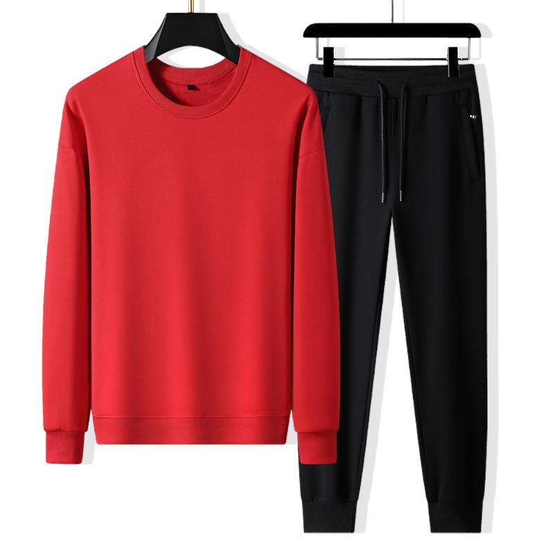 Unisex Cotton Hoodie & Joggers Set - Fashionable, Casual, Loose Fit, Plus Size - Perfect for Spring and Autumn