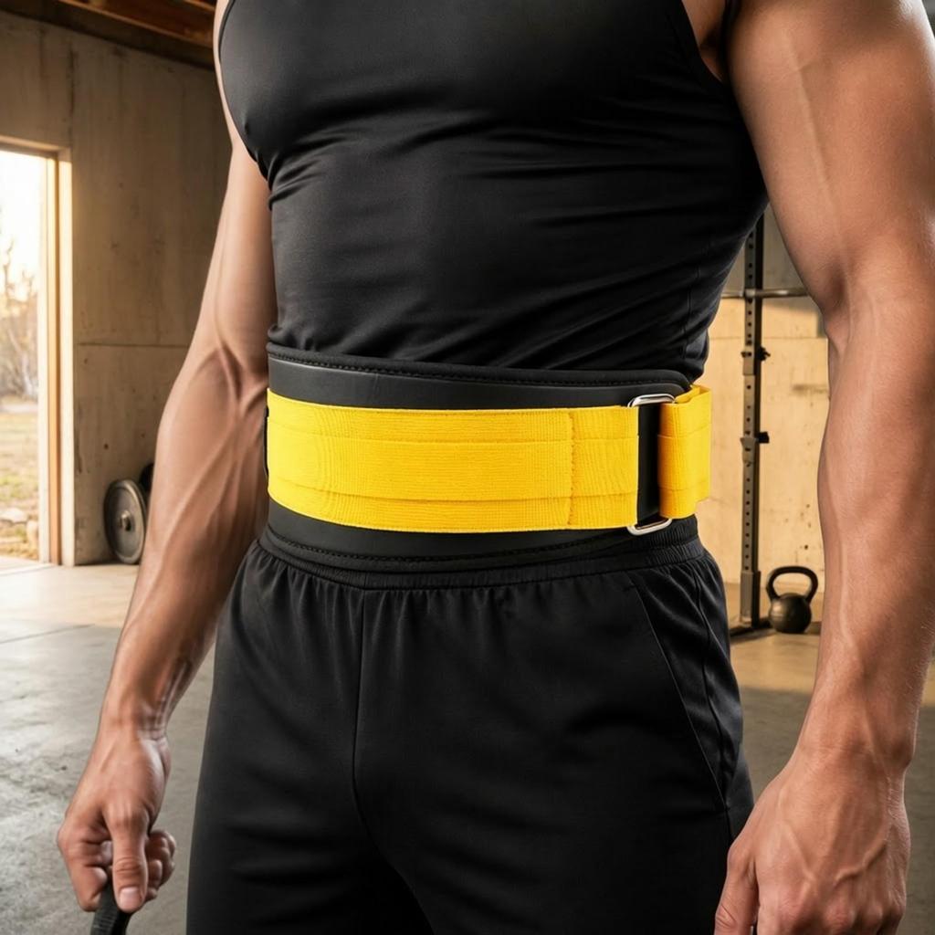 Adjustable Compression Waist Belt Long-Lasting for Weightlifters, Powerlifters