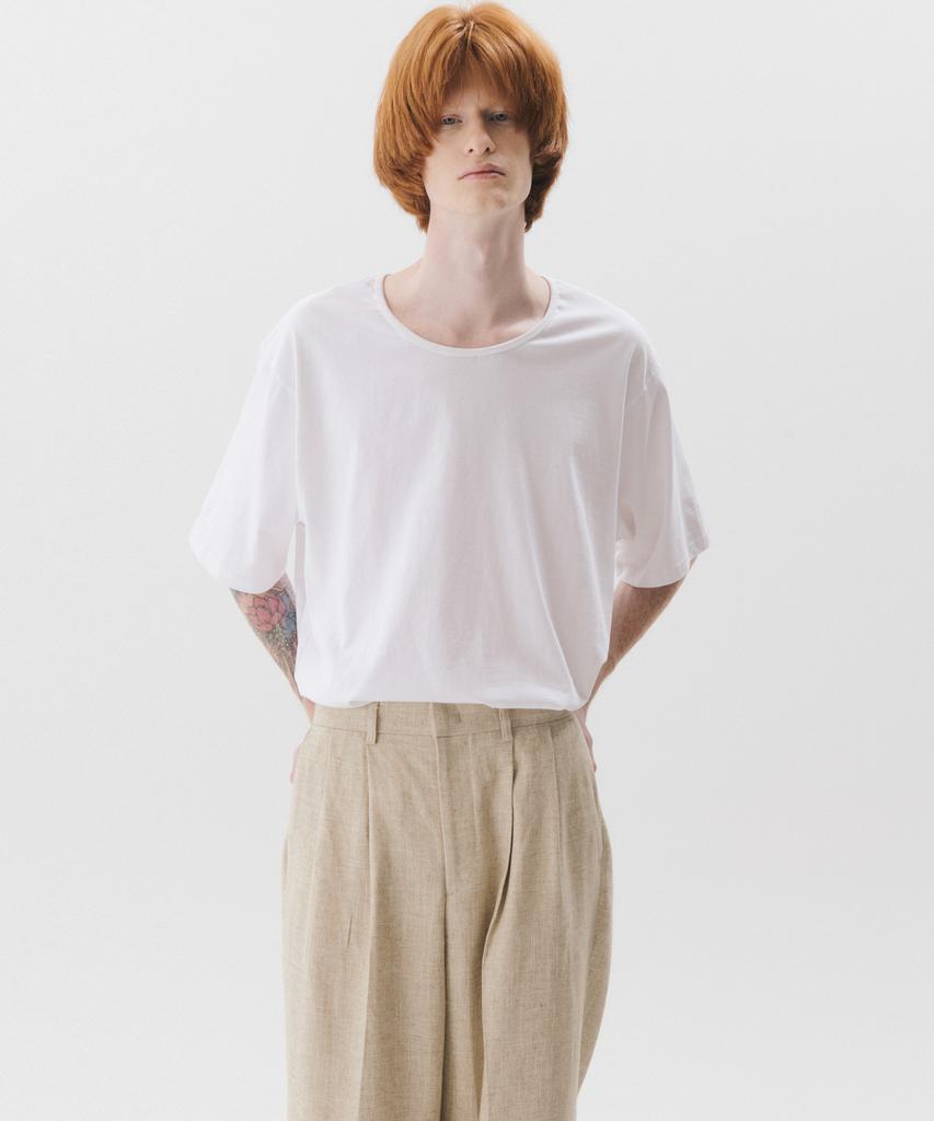 TRIP LE SENS Basic U-Neck Silket Cotton T-Shirt_10 Colors (F Type)