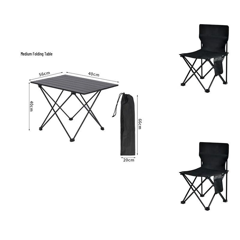 Jun Kai Wei Portable Aluminum Outdoor Folding Table Set