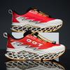 Men 3D Printed Outdoor Shoes Lightweight Breathable Trail Sneakers Futuristic Sport Walking Shoes for Hiking Travel Summer
