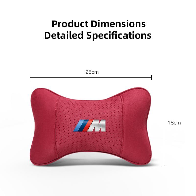 1pcs Car Headrest with Soft Suede Upholstery Valve Cap For BMW X1 X2 X3 X5 X4 X6 X7 iX3 F20 F10 F07 E70 E46 E90 E92 E60 E39