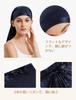 natural prevents split ends and moisturizes beautiful for long sleep cap for for postpartum moisturizing for long navy blue [LilySilk] Nightcap, 100%