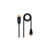 Nanocable Displayport To HDMI Nanocable Cable 1m - Male - Male - Black