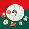 55KF Santa Snowmans Silicone Mold Fondant Mold DIY Christmas Ornaments Mold