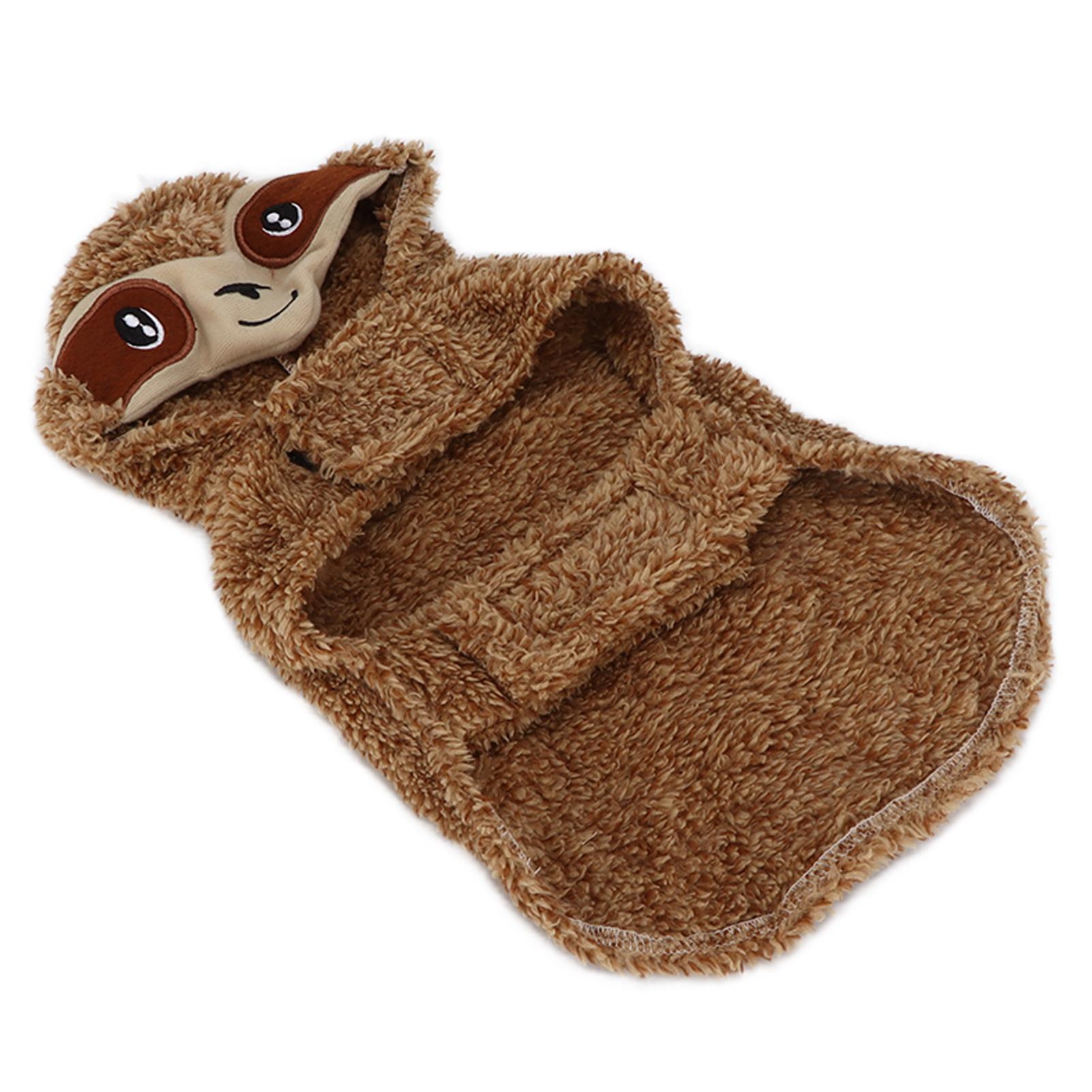 Dog Hoodie Costume Cute Funny Warm Pet Clothes with Hat for Small Medium Dogs Halloween Christmas CosplayM M