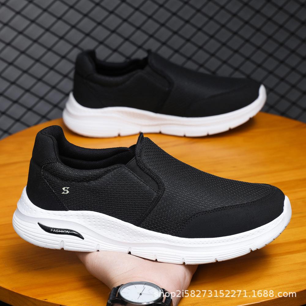 Foreign Trade Cold Sticky Men's Shoes Casual Fashion 2025 Spring and Autumn New Versatile Walking Soft Sole Lightweight Running Shoes