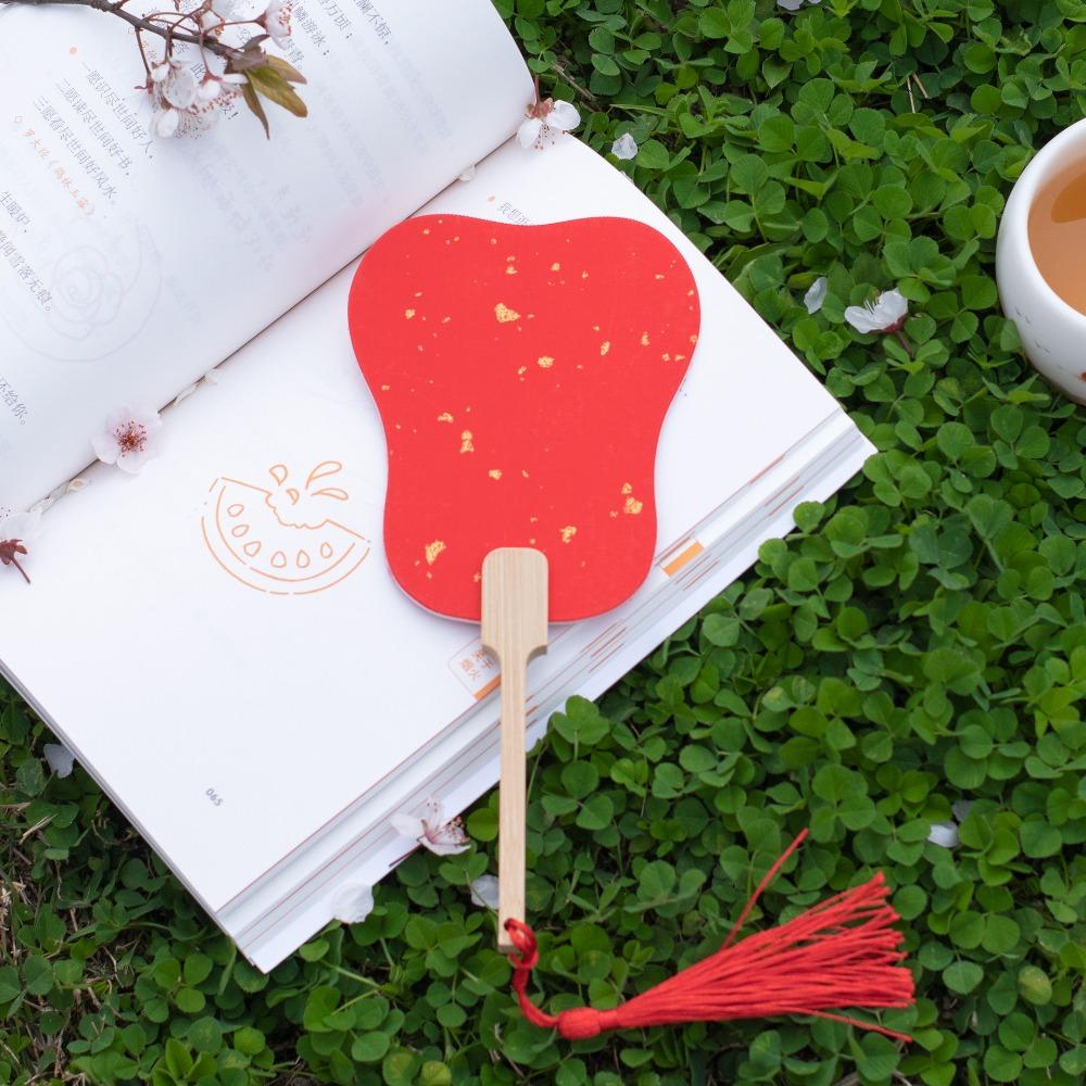 Round Mini Graffiti Fans Xuan Paper Summer Fan Portable Paper Hand Fan  Children