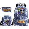 Dragon Ball Super Z Printed Backpack 3-Piece Set Casual Outdoor School Bag 3-Piece Set