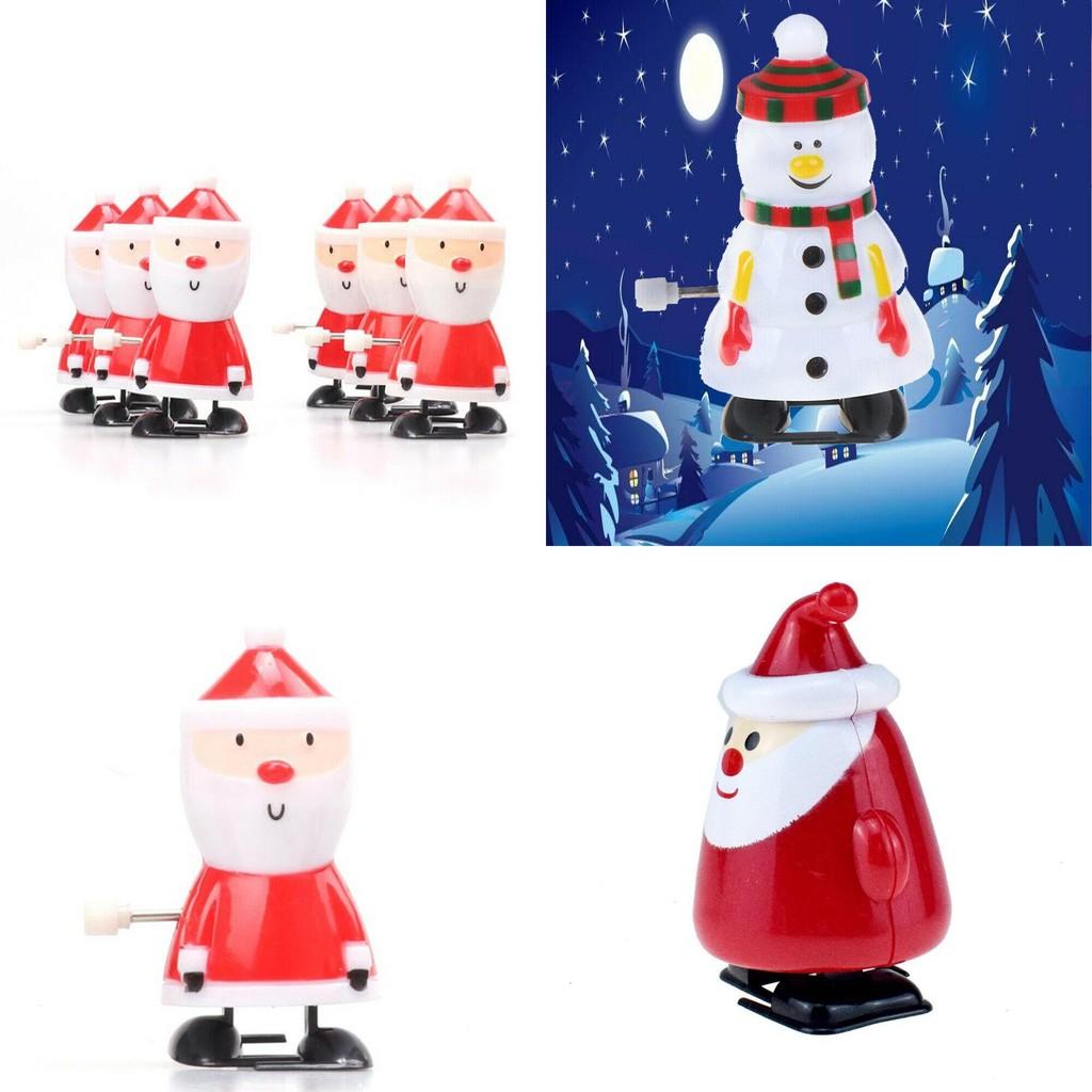 Exquisite Santa Clockwork Wind Up Toys For Kids Christmas Party Bag Stocking Fillers