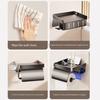 Wall Mounted Toilet Paper Holder Toilet Roll Holder with Garbage Bag Compartment Open Shelf Splash-Proof Multifunctional Toilet Paper Dispenser for