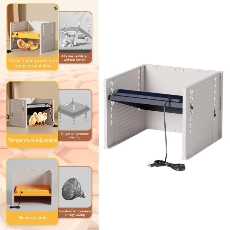 Height Adjustable Chicken Brooder Heater Automatic Chick Heating Plate for Baby Chick and Duckling