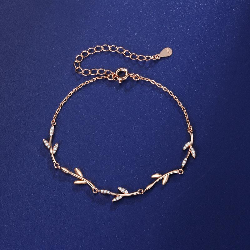 

Браслет с нишевым дизайном в виде листа, женский, студенческий, простой, личность интернет-знаменитости, универсальный, темпераментный, в стиле Инс, для женщин