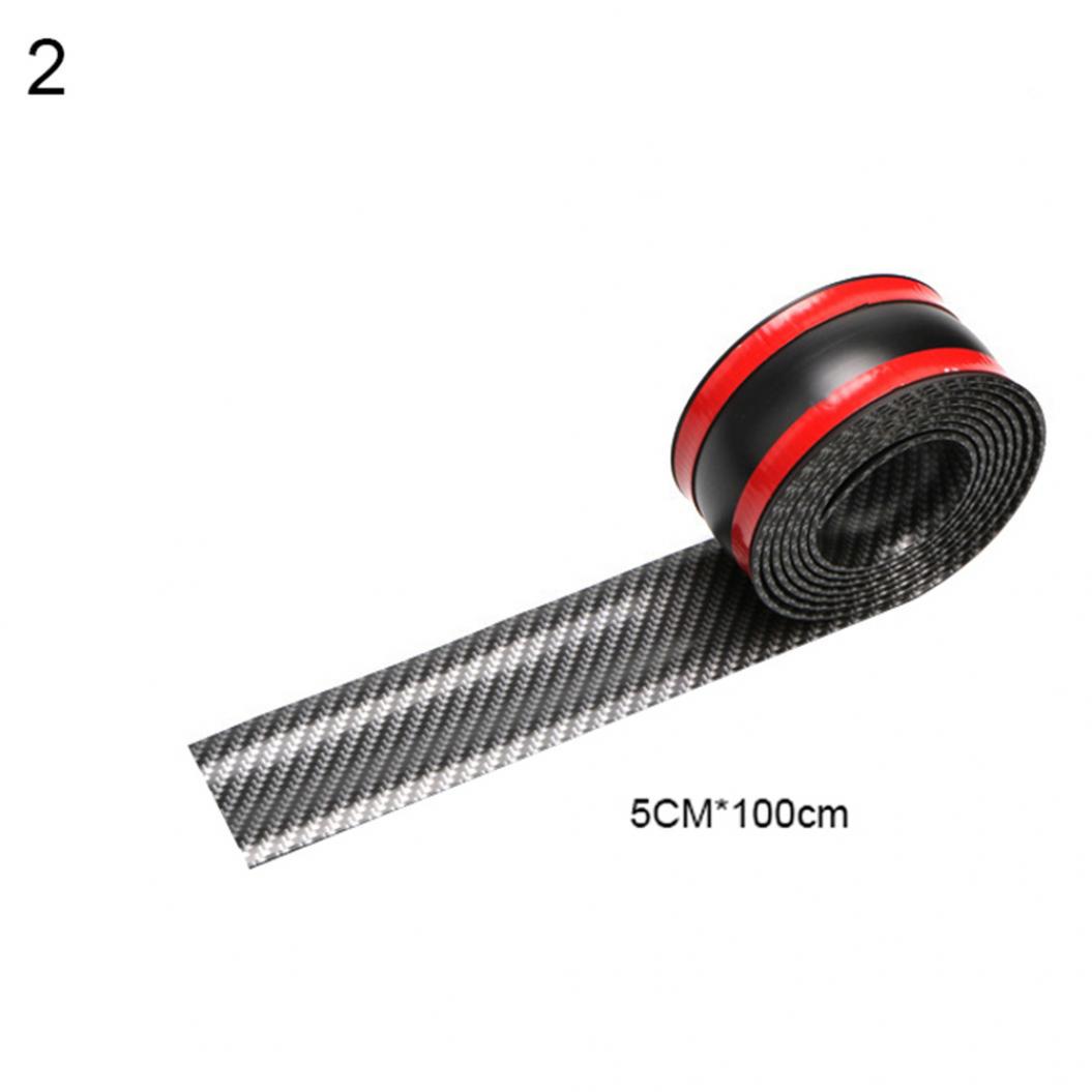 

Автомобильный Стайлинг, углеродное волокно, резиновая накладка на порог, защитная накладка, декоративная наклейка 5x100cm