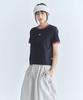 CGP (Women) Small Square Embroidered Logo Ringer Short Sleeve T-Shirt - Dark Navy
