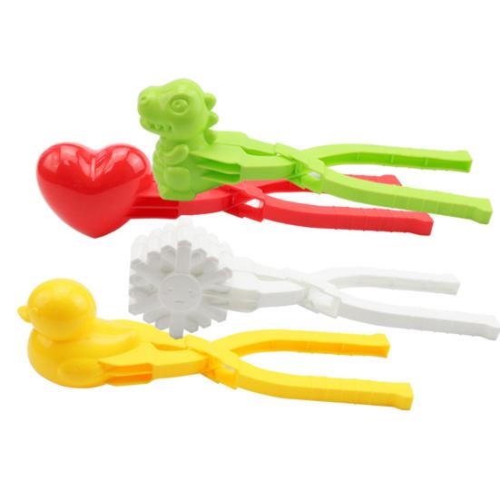 1 Set Snowball Making Clips Low-temperature Resistant Cartoon Entertainment Children Winter Snowball Clips