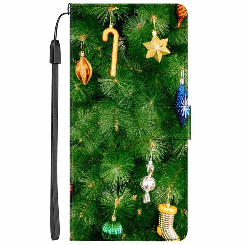 Christmas Flip Case For iPhone 16e 2025 Wallet Leather Cover For iPhone SE (2025) Funda Capa Wallet Leather Covers iPhone 16e 5G iPhone 16eCase Strap
