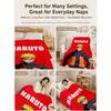 Naruto'S Ninja Way Anime Cartoon Flannel Blanket Skinfriendly Warm Fleece Blanket For Living Room Air Conditioner Room Home Party Decor Christmas Gift