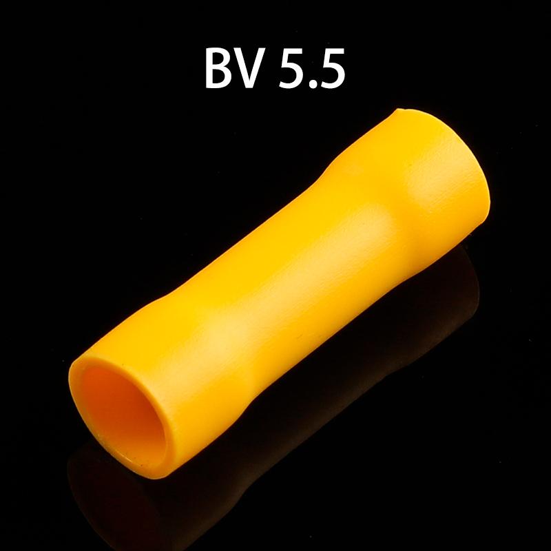 PVC Měděný vodič Izolované Přímé Drátové Spojky Hýžďové Spojky Elektrický Drát Kabel Krimpovací Svorky Sada BV1.25 Červená BV2 Modrá BV5.