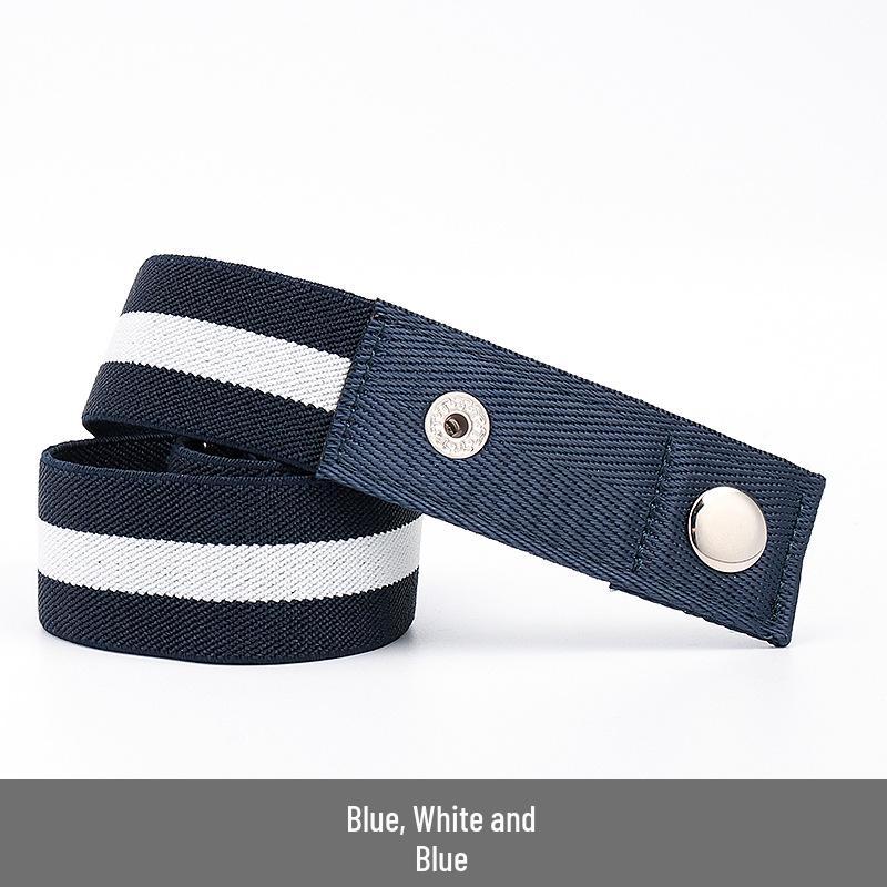Lazy Unisex Elastic Belt: No-Tie, Seamless, Invisible Canvas Belt for Jeans