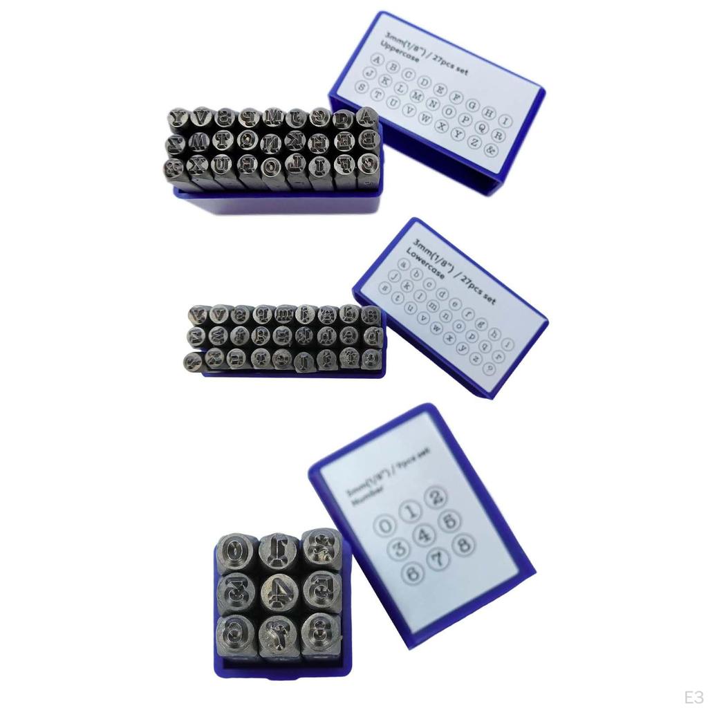 3mm Metal Stamping Tool Kit, Jewelry Making Craft Engraving Embossing Professional