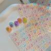 Transparent Jelly Macaron Star Nail Sticker  Five-pointed Star Heart Diy Pen Holder  Water Cup Ccd Decoration
