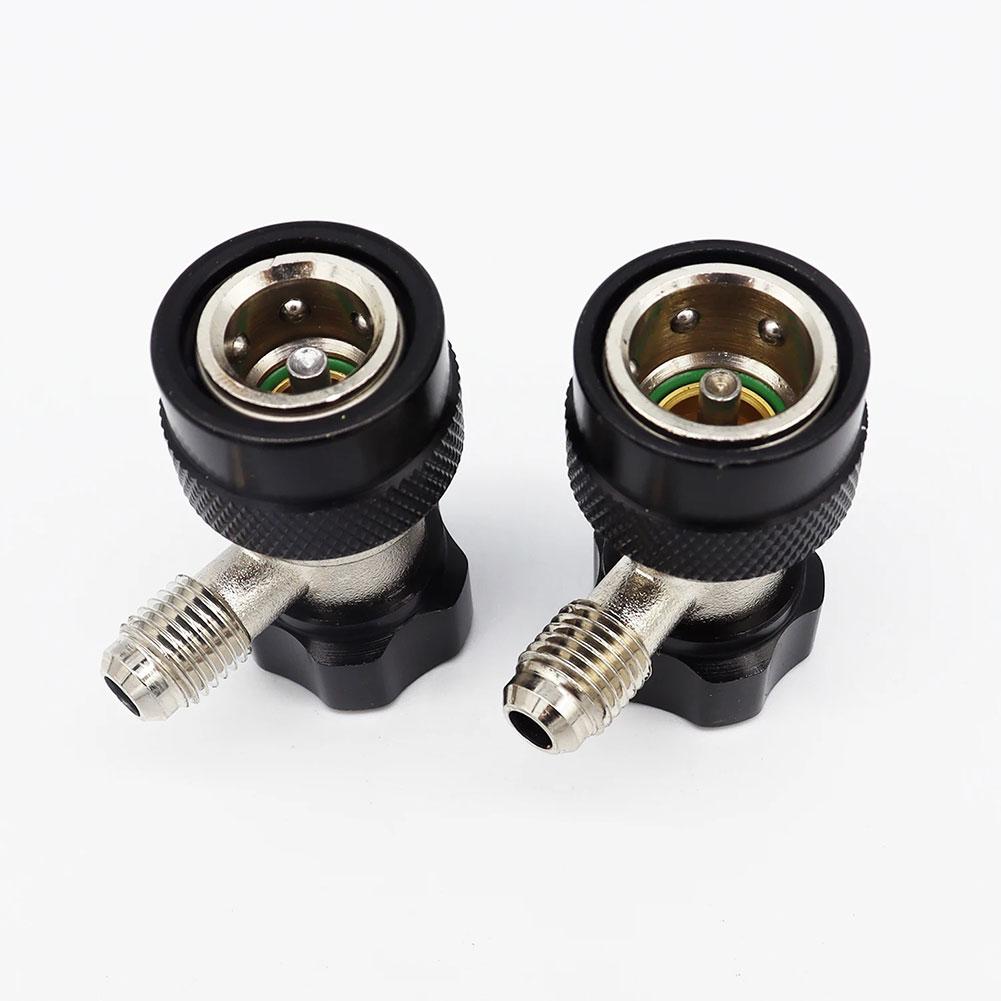 For R134aR1234yf Adjustable Quick Connector Refrigerant Fluoride Connector Tool Car Air Conditioner 134a Coupler Adapter