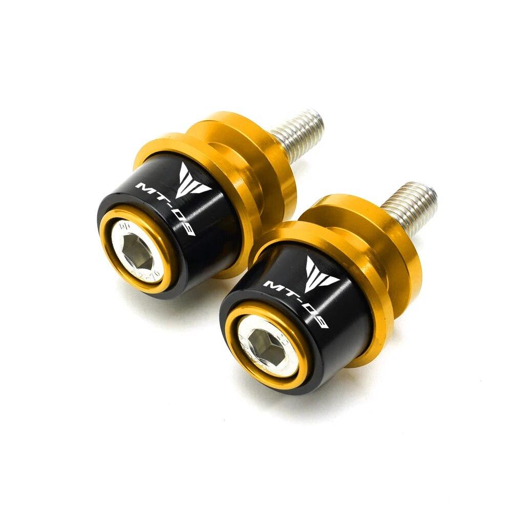 Motorcycle Accessories 6mm Swingarm Slider Spools stand screws For YAMAHA MT09 MT 09 Tracer XSR900 XSR 900