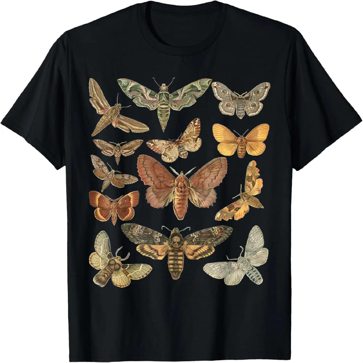 

Vintage Moth Cottagecore Aesthetic Goblincore Dark Academia T-Shirt XXXXXL різнокольоровий