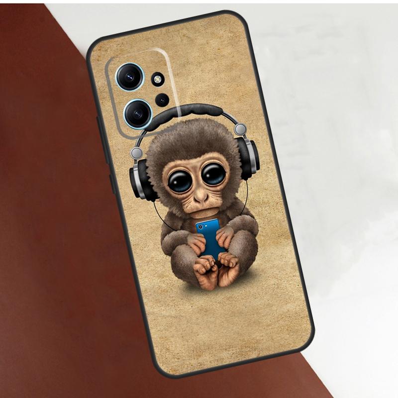 Monkey Gorilla Ape Baby Case For Xiaomi Redmi Note 12 11 10 8 9 Pro 12S 11S 10S 9S Coque For Redmi 12 9C 10C 12C