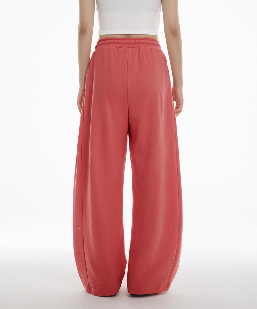 (Setup) Symbol Hoodie Snap Pants - Red