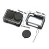 Durability Aluminum Frame for Action 6 Camera with AntiLoss Strap and Lens Cover for Outdoor Sports,Travel Video Shoot