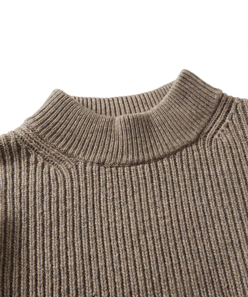 ESFAI Plgw Mock Neck Knit (Beige)
