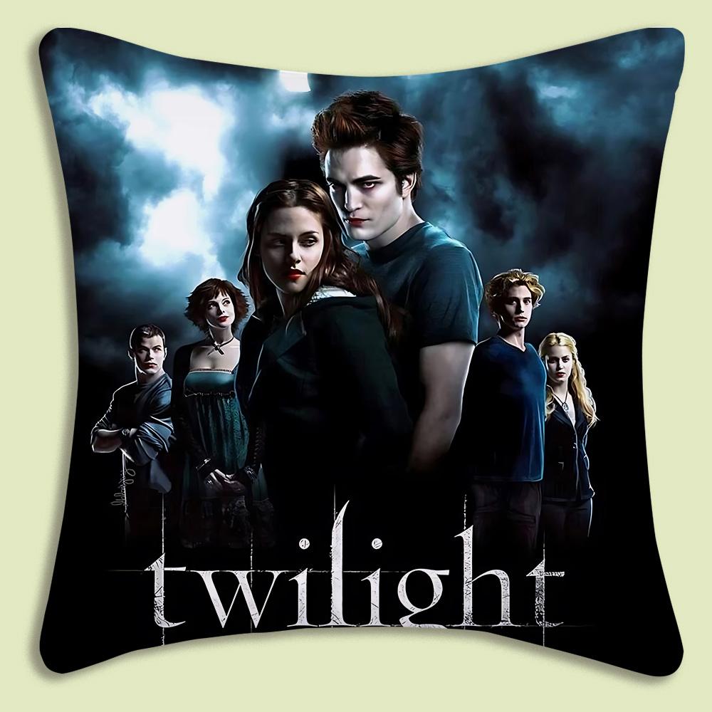 La Saga di Twilight Edward Cullen Copricuscini Moderni Cartoni Animati Divano Decorativo Casa Stampa Double-Sided Peluche Corto Cuscino Carino
