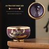 Gold & Jade Inlay Jun Kiln Jian Ware Master Teacup