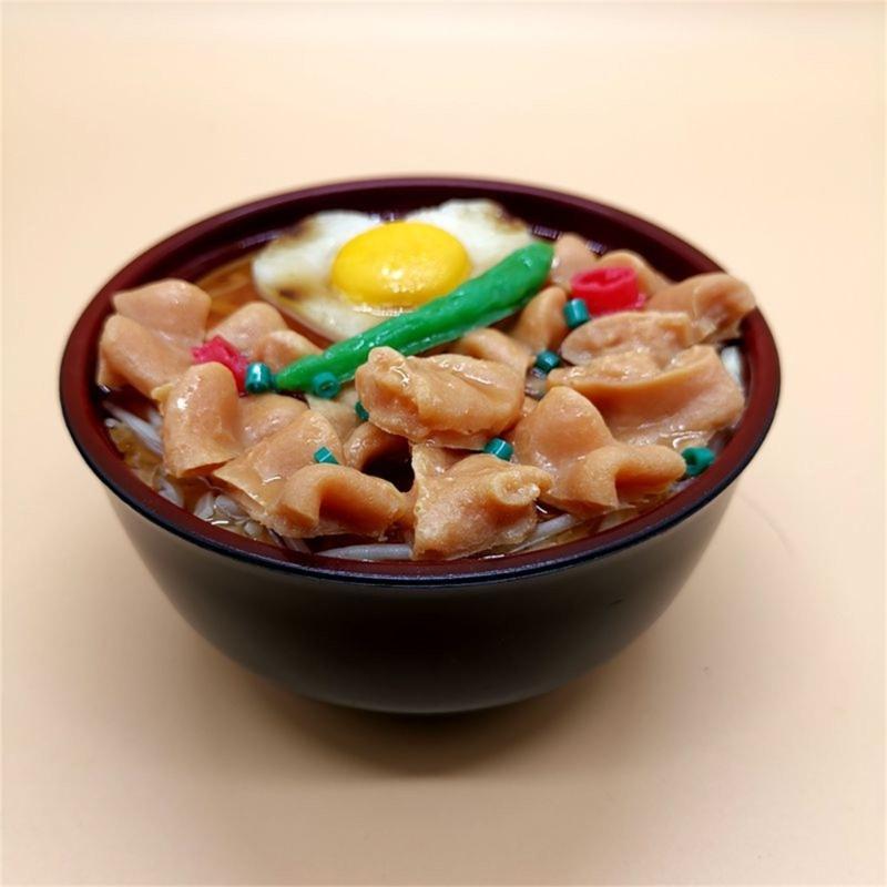 Simulation Food Model Noodles Rice Bowl Mold Window Decoration Photography Props Unique Early Education Puzzle Decor