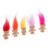 5Pcs Troll Dolls Lucky Dolls Mini Dollhouse Kids Hobbyists Collectable Dolls