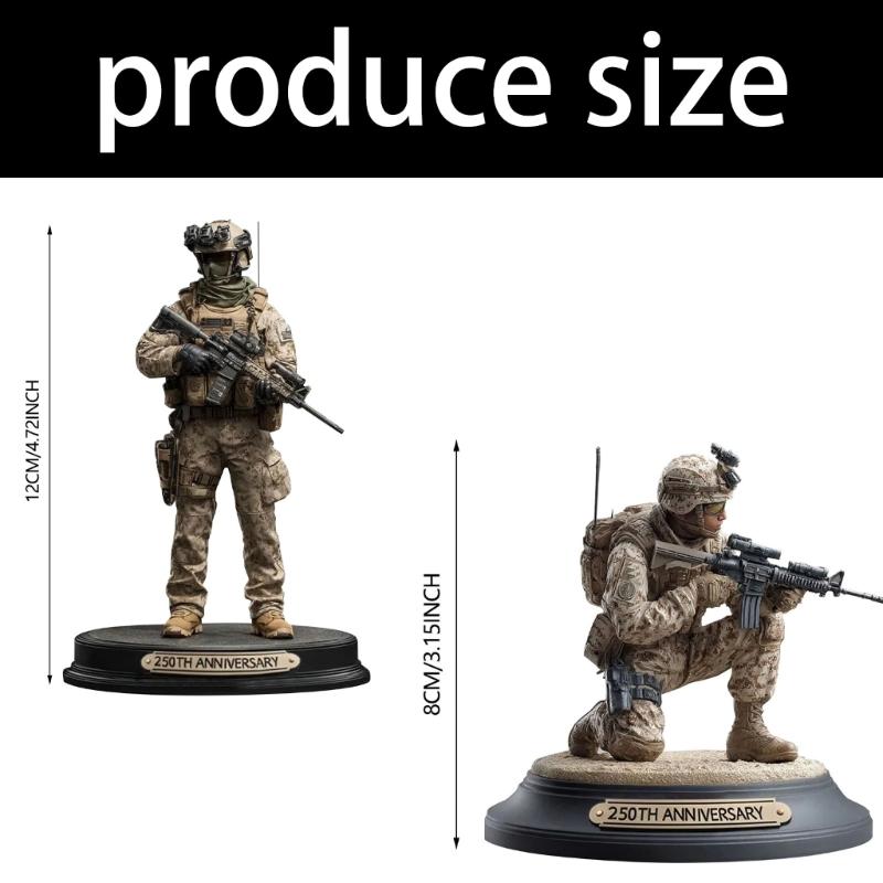American 250th Anniversary Patriotic Soldier Commemorative Acrylic Desktop Souvenir Decors for Celebration and Gifting