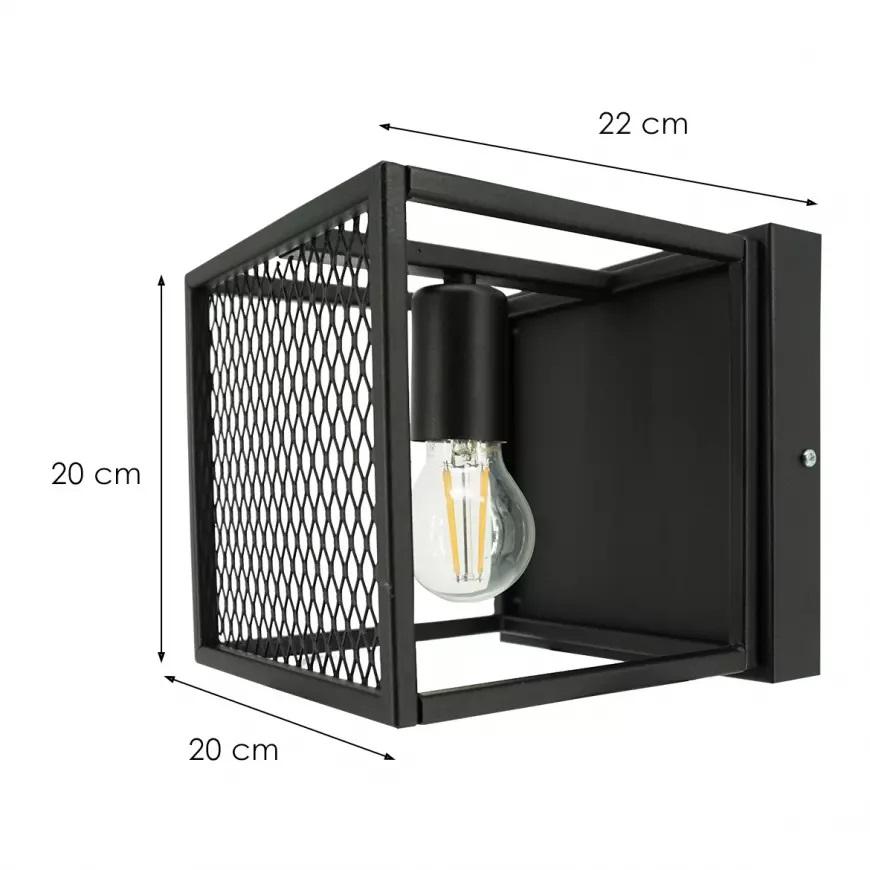 Nowoczesna Lampa Ścienna Loft Horus Plus 2894/K-B-1