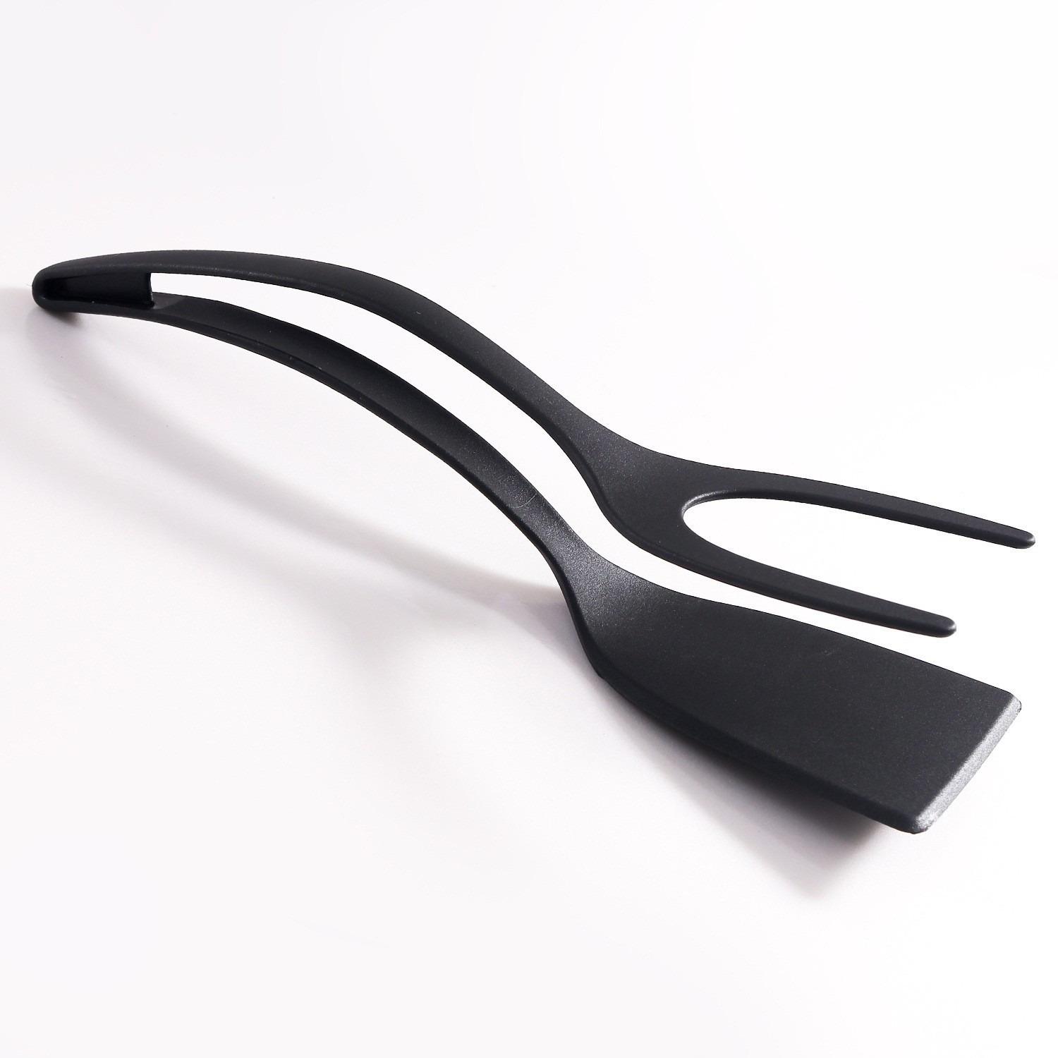 

1Nylon Shovel Clip Steak Spatula Clip Two-in-One Kitchen Food Clip Egg Shovel Fried Fish Fried Egg Clip Flip Shovel