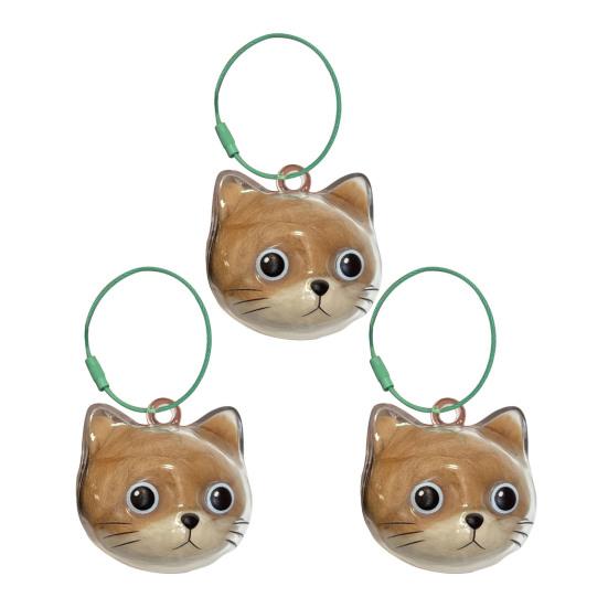 3 ks Sběratel kočičích chlupů Přívěsek Pamětní Úložná krabička na chlupy domácího mazlíčka Přívěsek na klíče Průhledná lahvička pro chlupy domácích mazlíčků Suvenýr Kroužek na klíče Dárek pro majitele koček