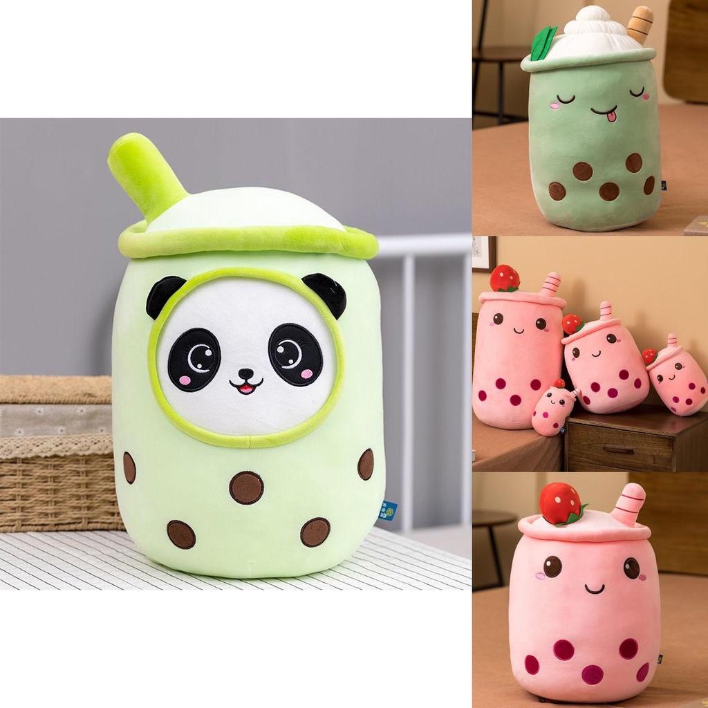 Soft Pearl Milk Tea Pillow For Girls Big Plush Toy For Sleeping And Display Coral Velvet Pp Cotton 23cm-70cm
