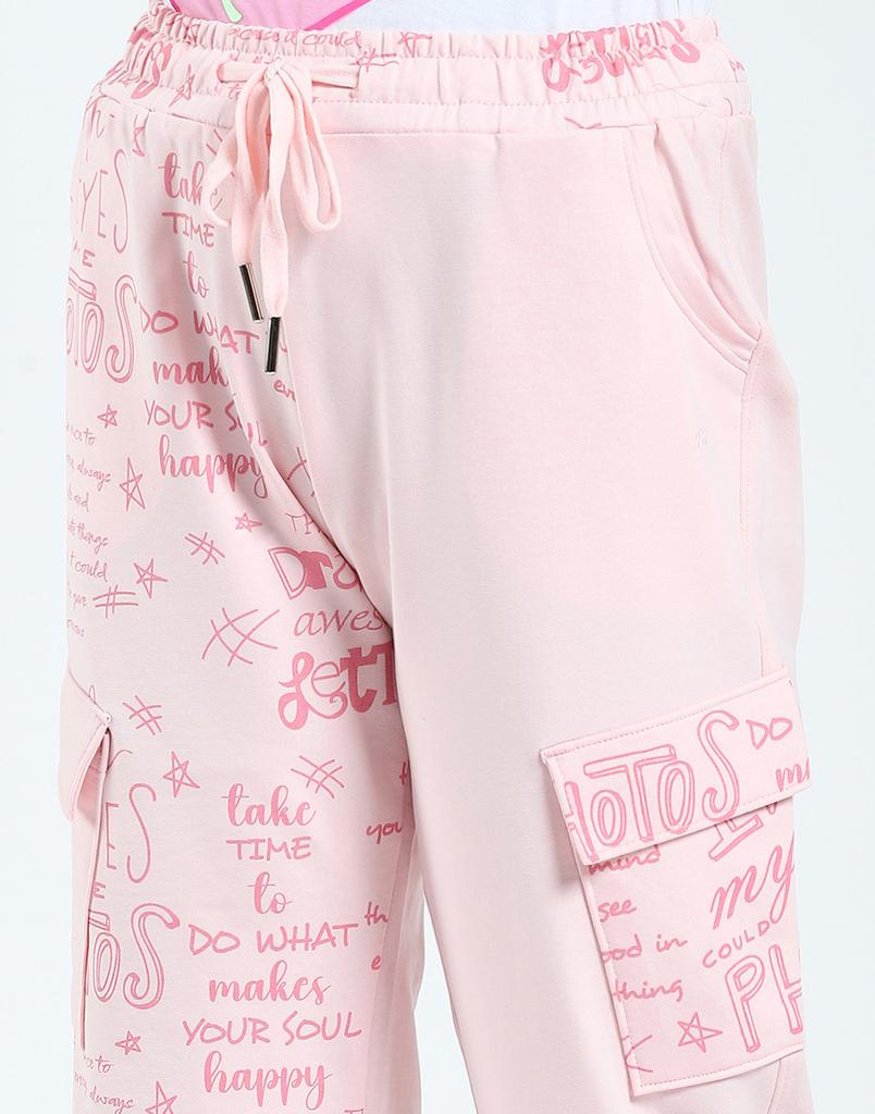 MONTE CARLO Girls Printed Regular Fit Lower Track Pants