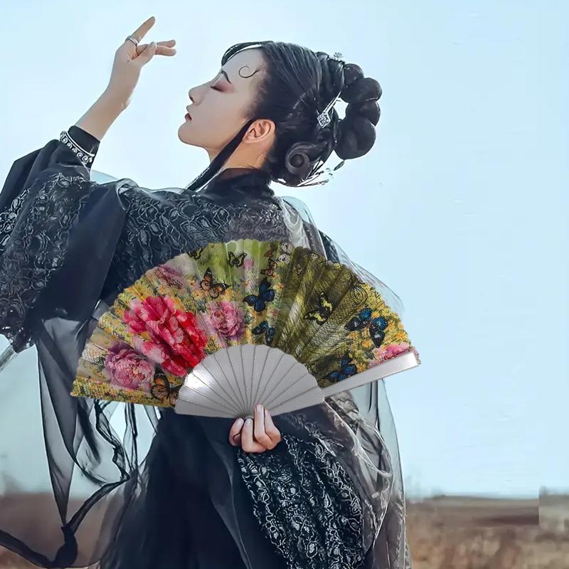 Chinese Style Multiple Styles Ornament Plastic Dance Party Show Gift Cloth Art Craft Portable 6 Colors